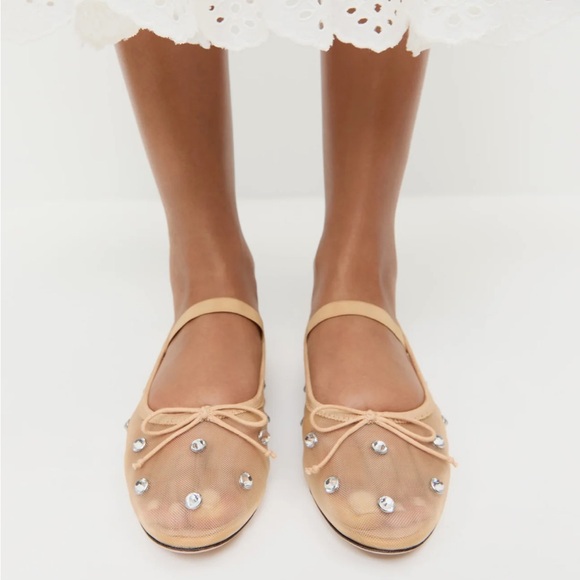 Loeffler Randall Shoes - Loeffler Randall Leonie Crystal Ballet Flats